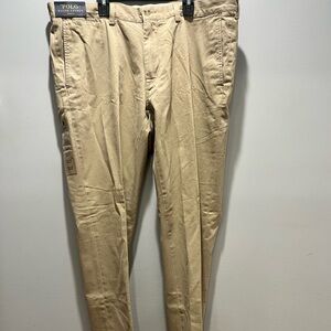 NWT Polo Ralph Lauren Men's Beige/Khaki Slim Fit 38x32 Chinos Pants‎